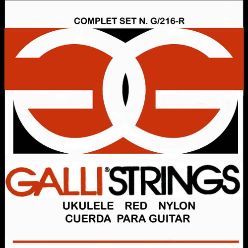 Galli G216R Red nylon ukulele húrszett