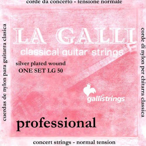 Galli LG50 La Galli klasszikusgitár húrszett , normal tension