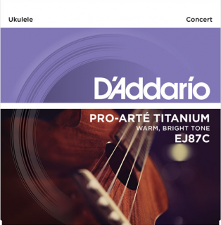 D'Addario EJ87C Titanium koncert ukulele húrszett