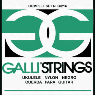 Galli G216B Black nylon ukulele húrszett