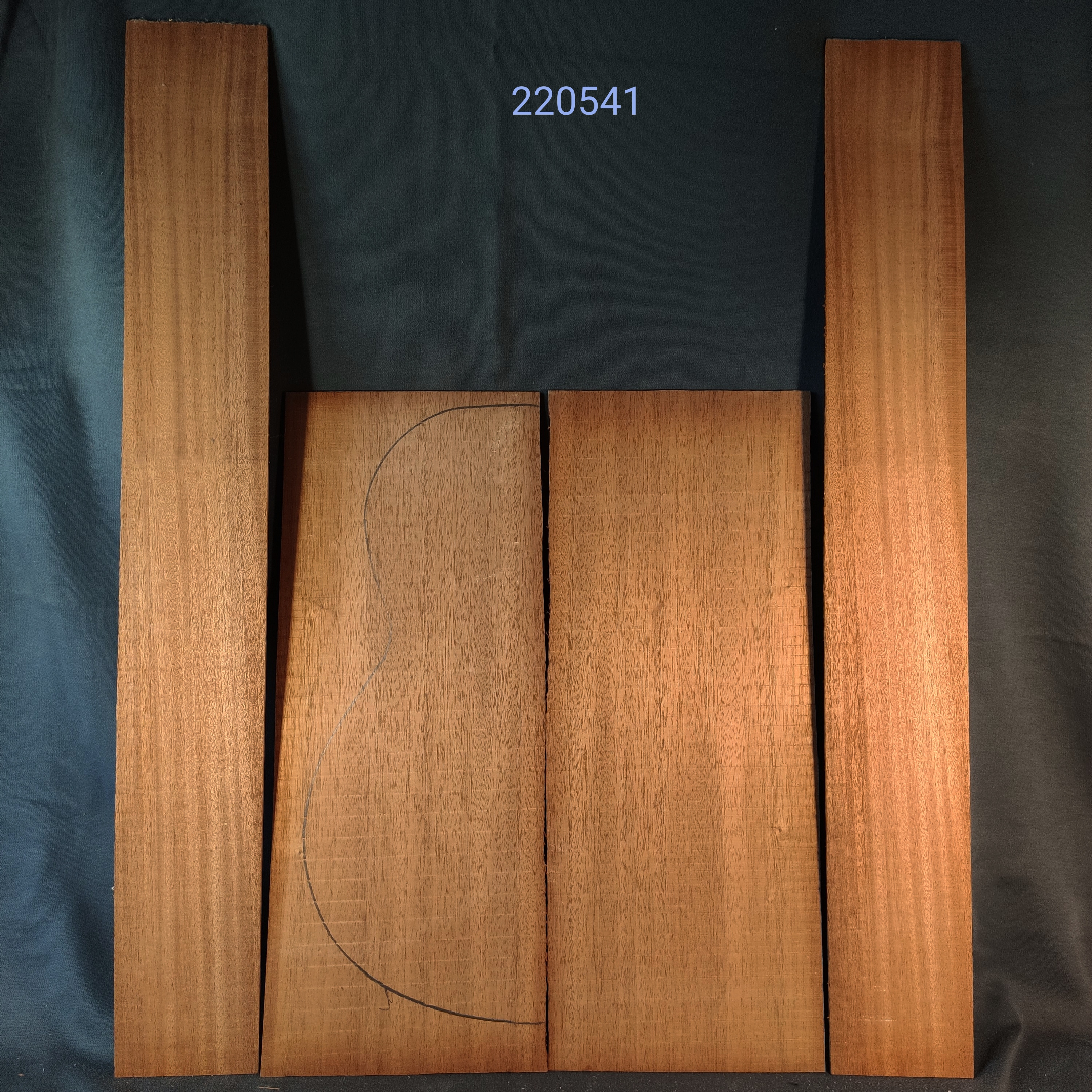 Afrikai Mahagóni hát/oldal szett nr. 220541