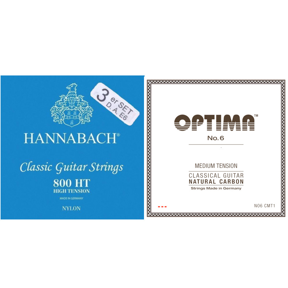 Hannabach 800 HT/Optima No. 6 carbon szett