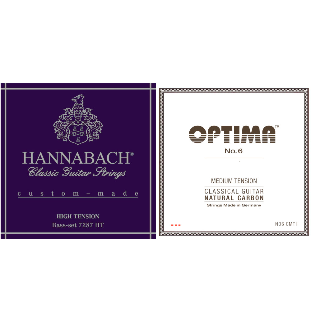 Hannabach 7287 HT/Optima No. 6 carbon szett