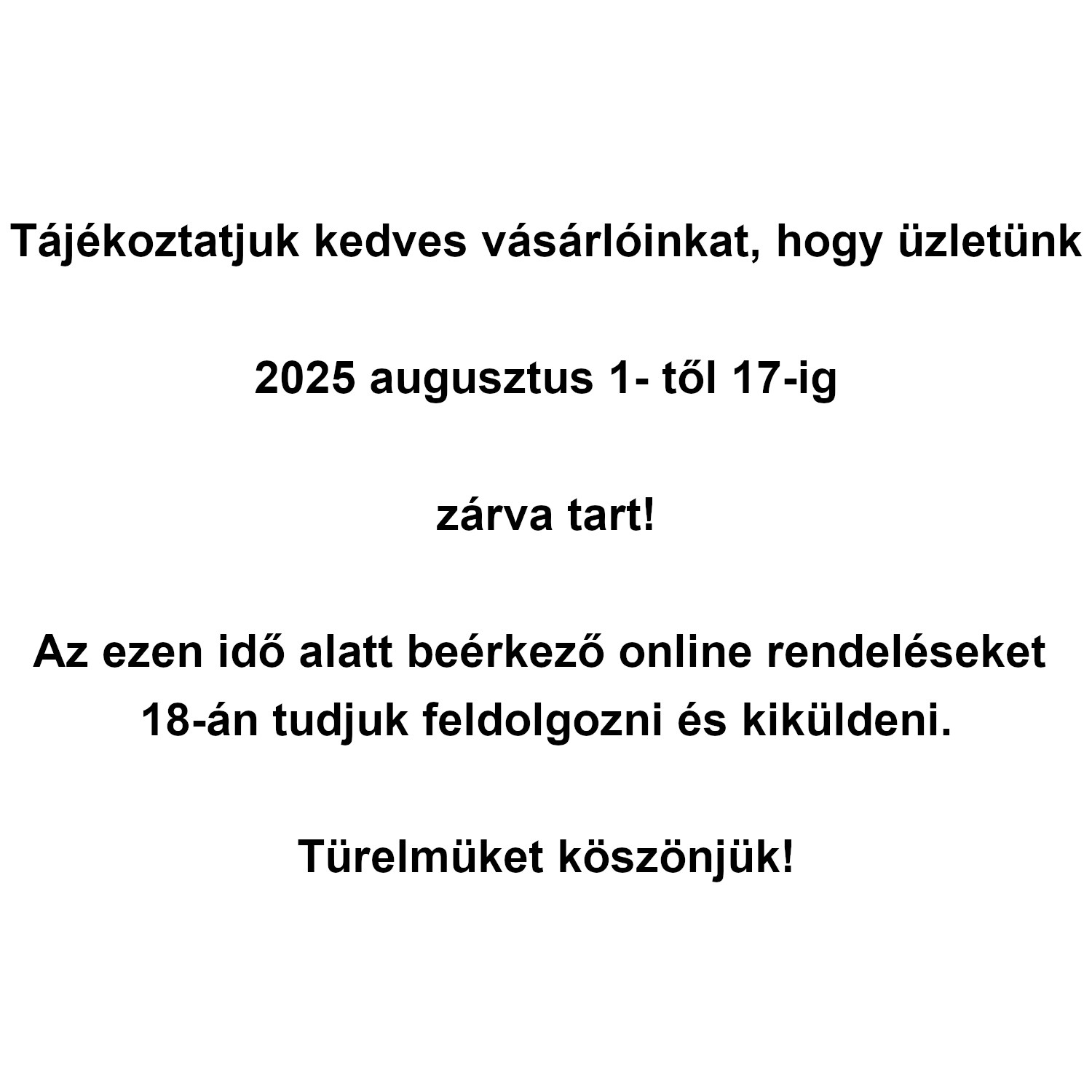 Nyári szünet