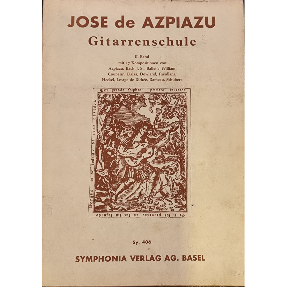 Jose de Azpiazu: Gitarrenschule II. Band mit 17 Kompositionen