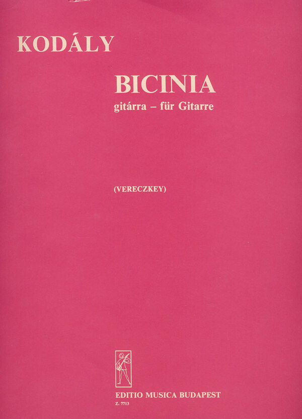 Kodály Zoltán:Bicinia gitárra (Vereczkey) - antikvár