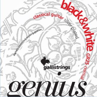 Galli Genius Black&White GR25 ProCoated klasszikusgitár húrszett 