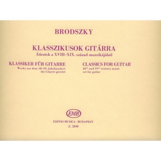 Brodszky F.: Klasszikusok gitárra
