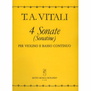 Vitali, Tomasso Antonio: Négy szonáta (szonatina) hegedűre és basso continuora