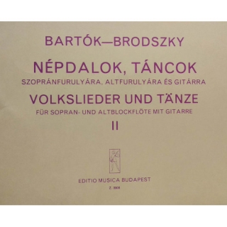 Bartók-Brodszky: Magyar és szlovák népdalok, táncok II.
